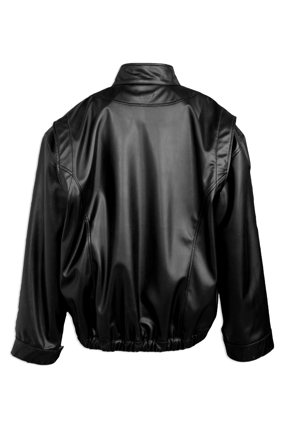 Black bomber leather jacket - BEEGLEE