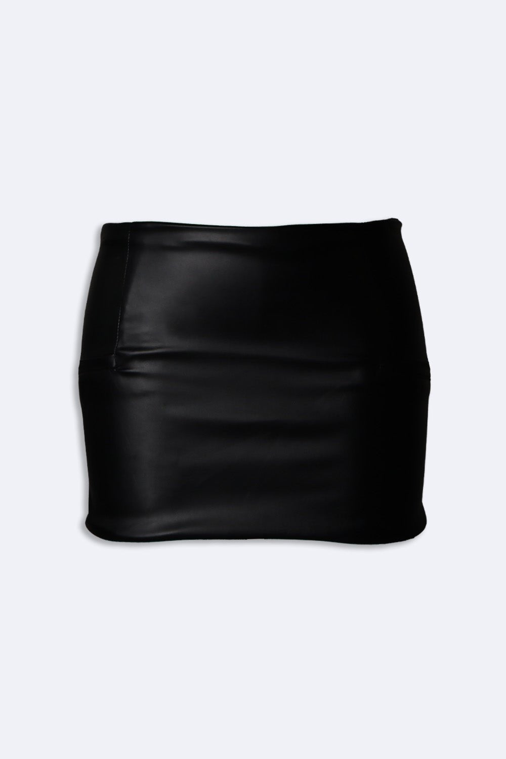 Black mini leather skirt - BEEGLEE