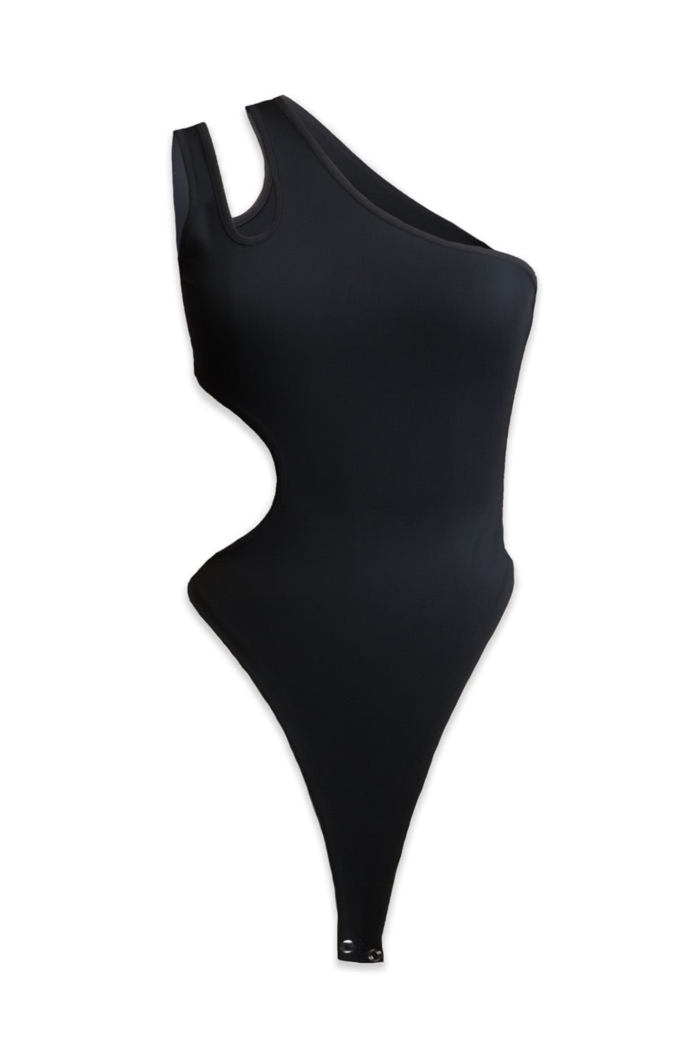 Black Side Cut Out Bodysuit - BEEGLEE
