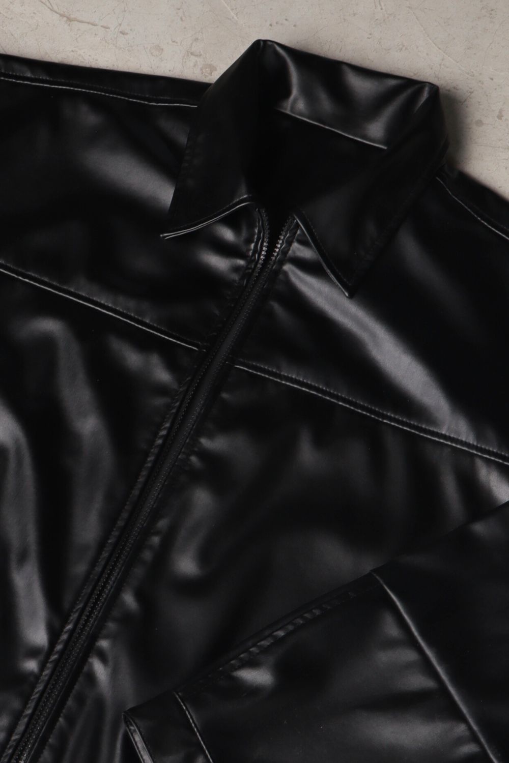 Black viper leather jacket - BEEGLEE