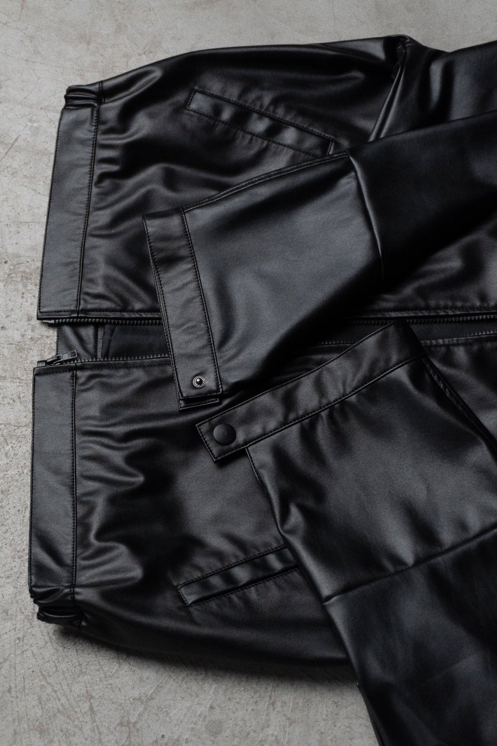 Black viper leather jacket - BEEGLEE