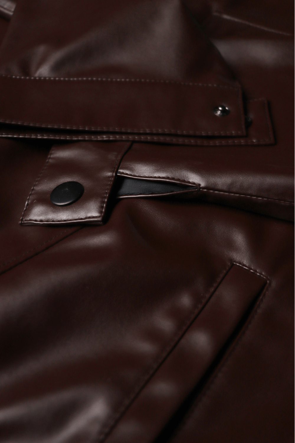 Brown bomber leather jacket - BEEGLEE