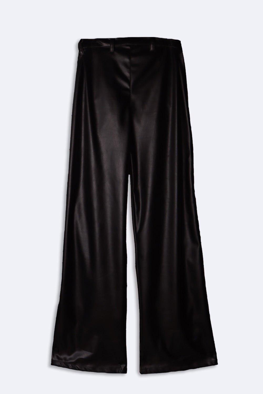 Brown pleated leather pants - BEEGLEE