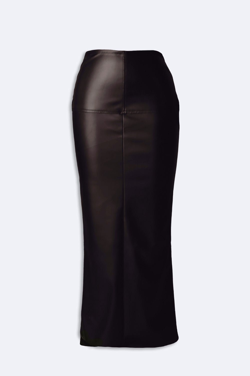 Brown trumpet leather skirt - BEEGLEE