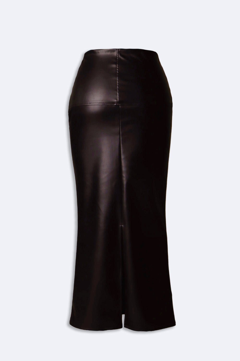 Brown trumpet leather skirt - BEEGLEE