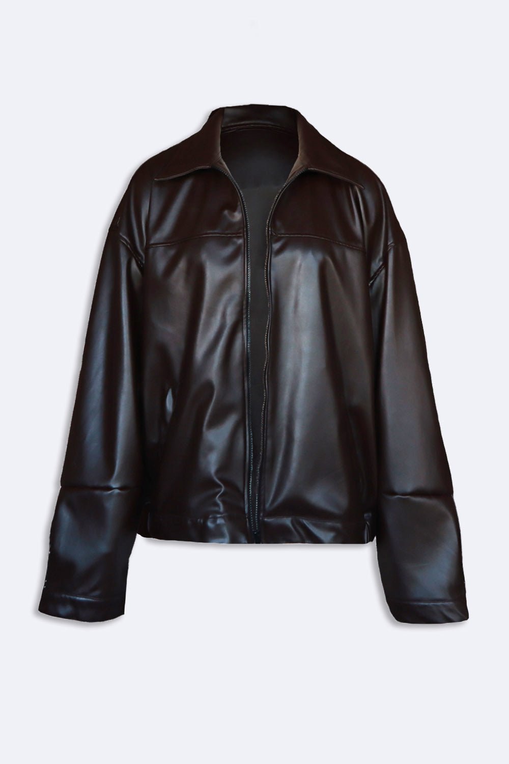 Brown viper leather jacket - BEEGLEE