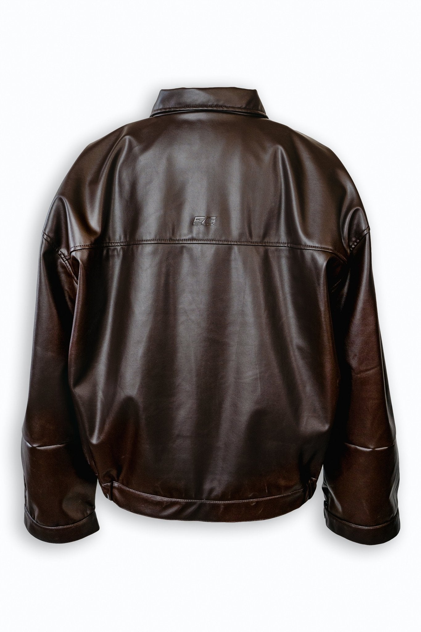 Brown viper leather jacket - BEEGLEE