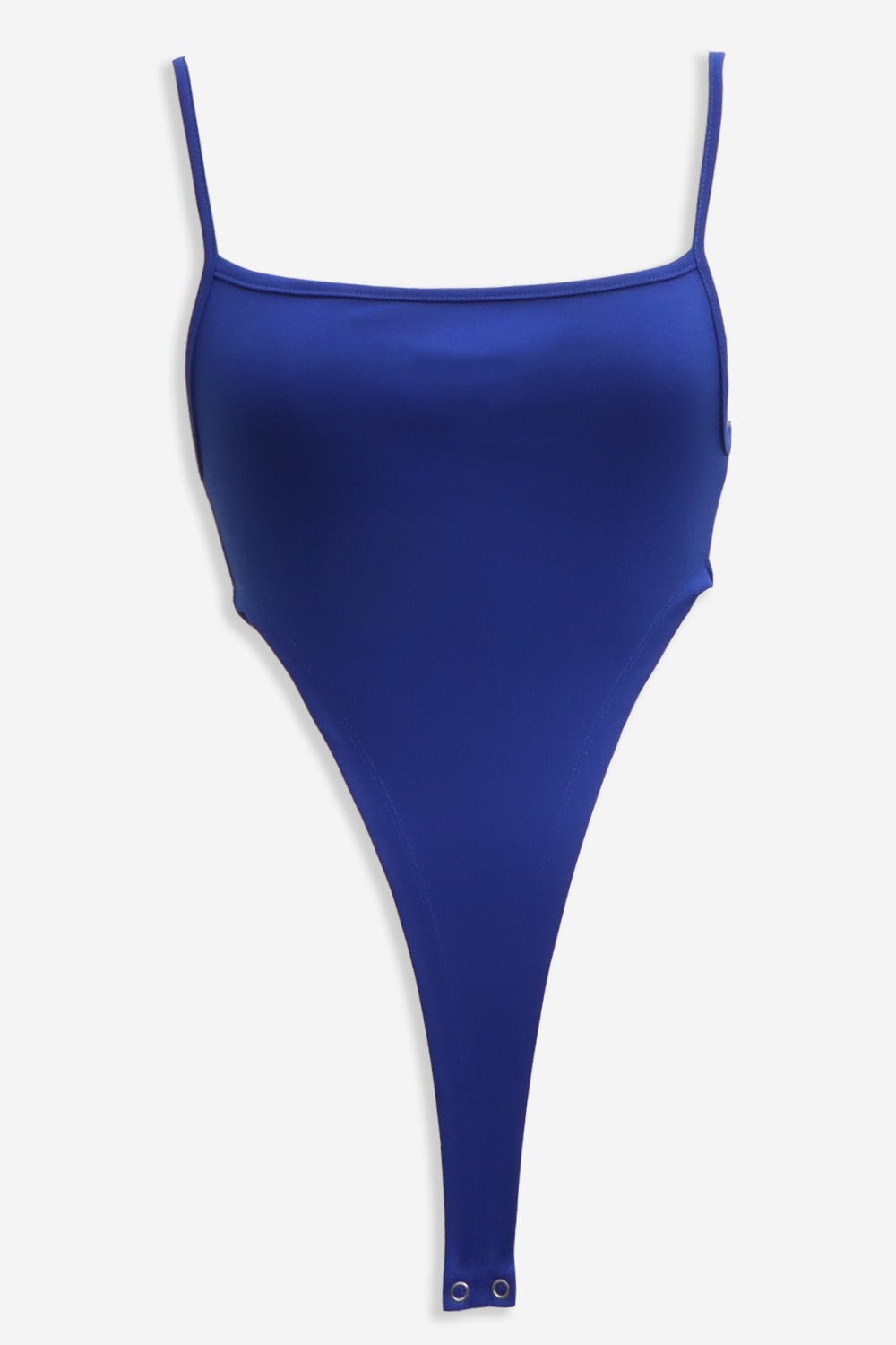 Electric Blue Extra Deep Strap Bodysuit - BEEGLEE